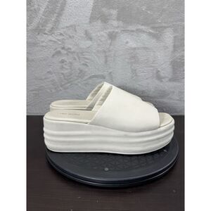 Free People Harbor Platform Sandals Womens 9 US 39.5 Off White Leather Open Toes